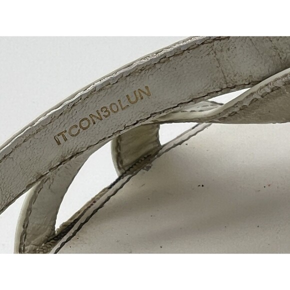 Burberry London White Patent Leather Wedge Espadrille Sandals 40 (9 US) 3207635 - Picture 7 of 16